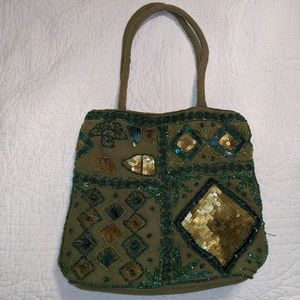 Vintage India Jeweled Purse